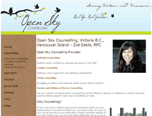 Tablet Screenshot of openskycounselling.com